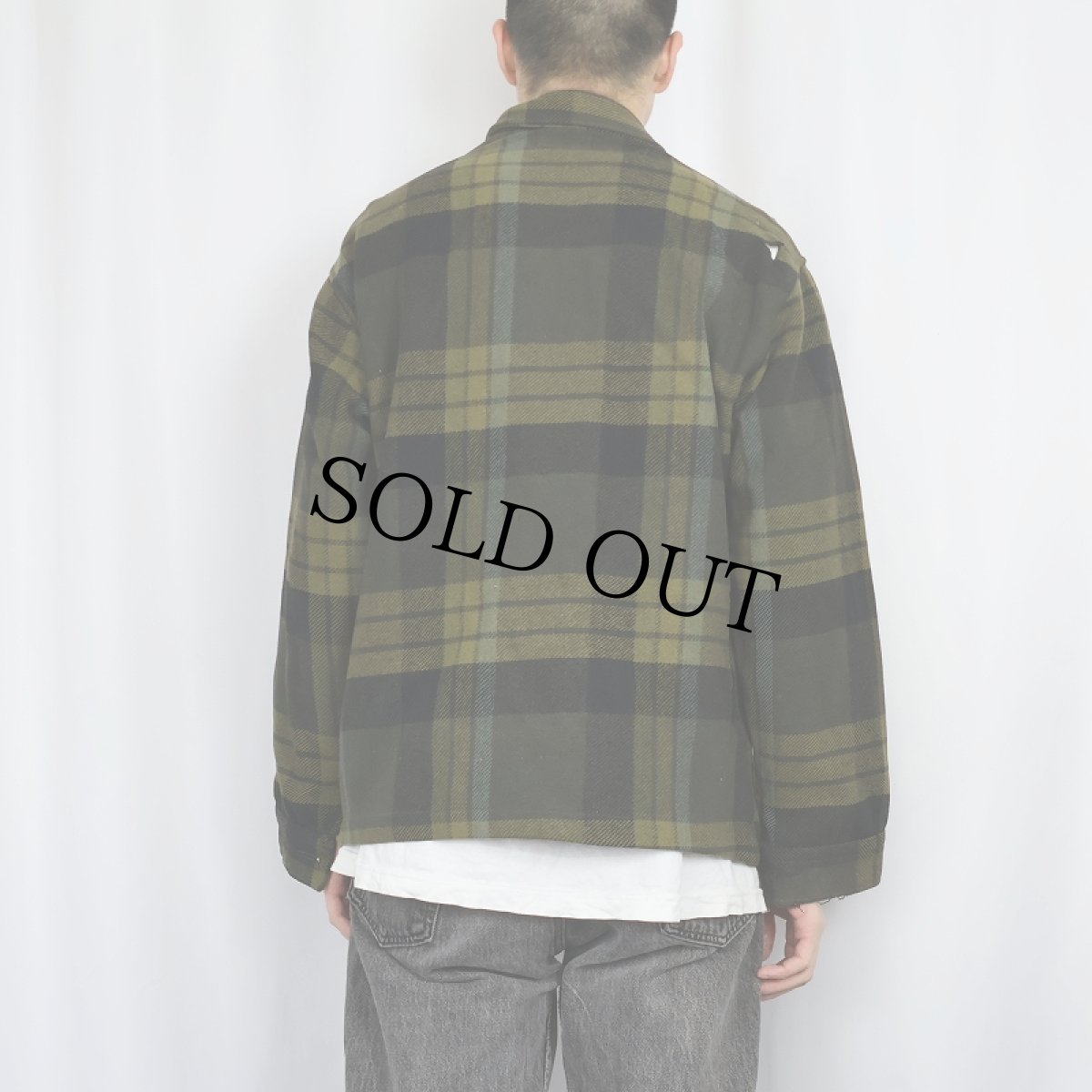 画像3: 60's PENDLETON チェック柄 ウールシャツジャケット M (3)