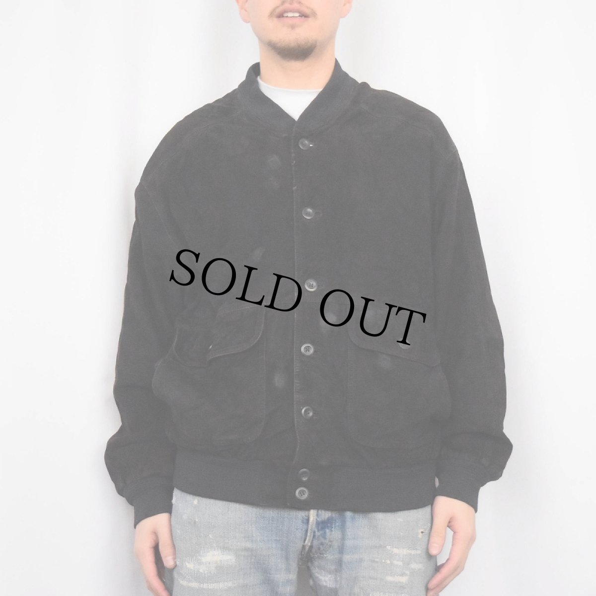 画像2: EURO GIORGIO スエードレザージャケット SIZE52 (2)