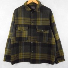 画像1: 60's PENDLETON チェック柄 ウールシャツジャケット M (1)