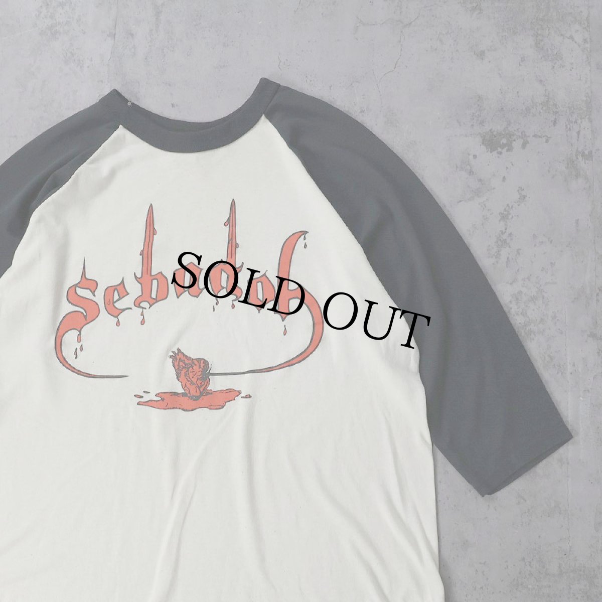 画像1: 90's Sebadoh USA製 オルタナティブロックバンドツアー ラグランTシャツ L (1)