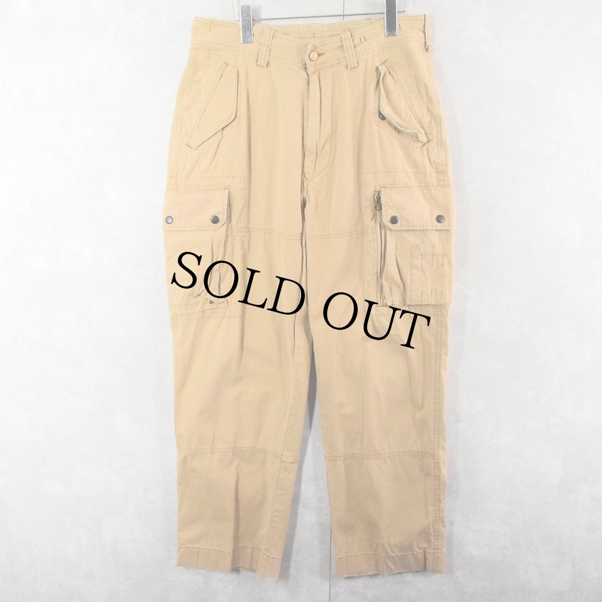 画像2: POLO Ralph Lauren コットンカーゴパンツ W34 (2)