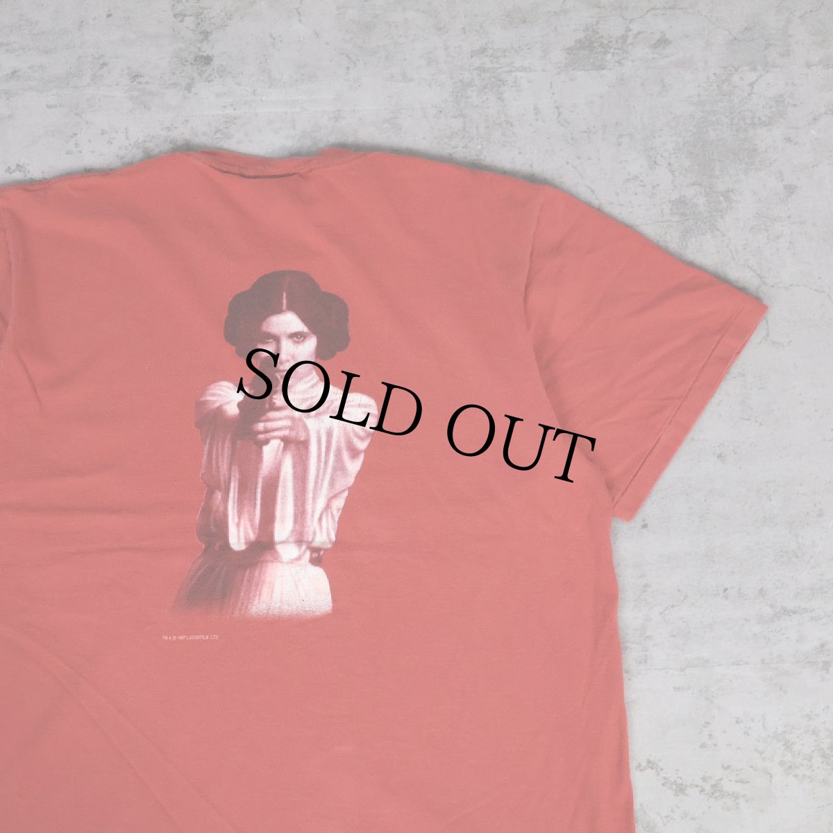 画像1: 90's STAR WARS USA製 "PRINCESS LEIA" Calvin Klein パロディプリントTシャツ XL (1)