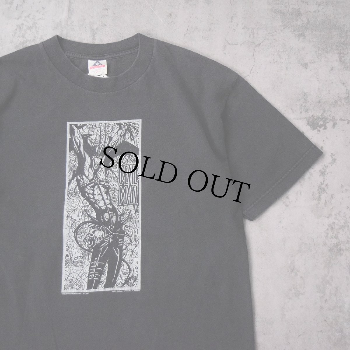 画像1: DEVILMAN マンガプリントTシャツ BLACK L (1)