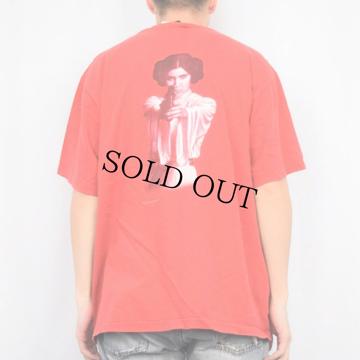 画像4: 90's STAR WARS USA製 "PRINCESS LEIA" Calvin Klein パロディプリントTシャツ XL (4)