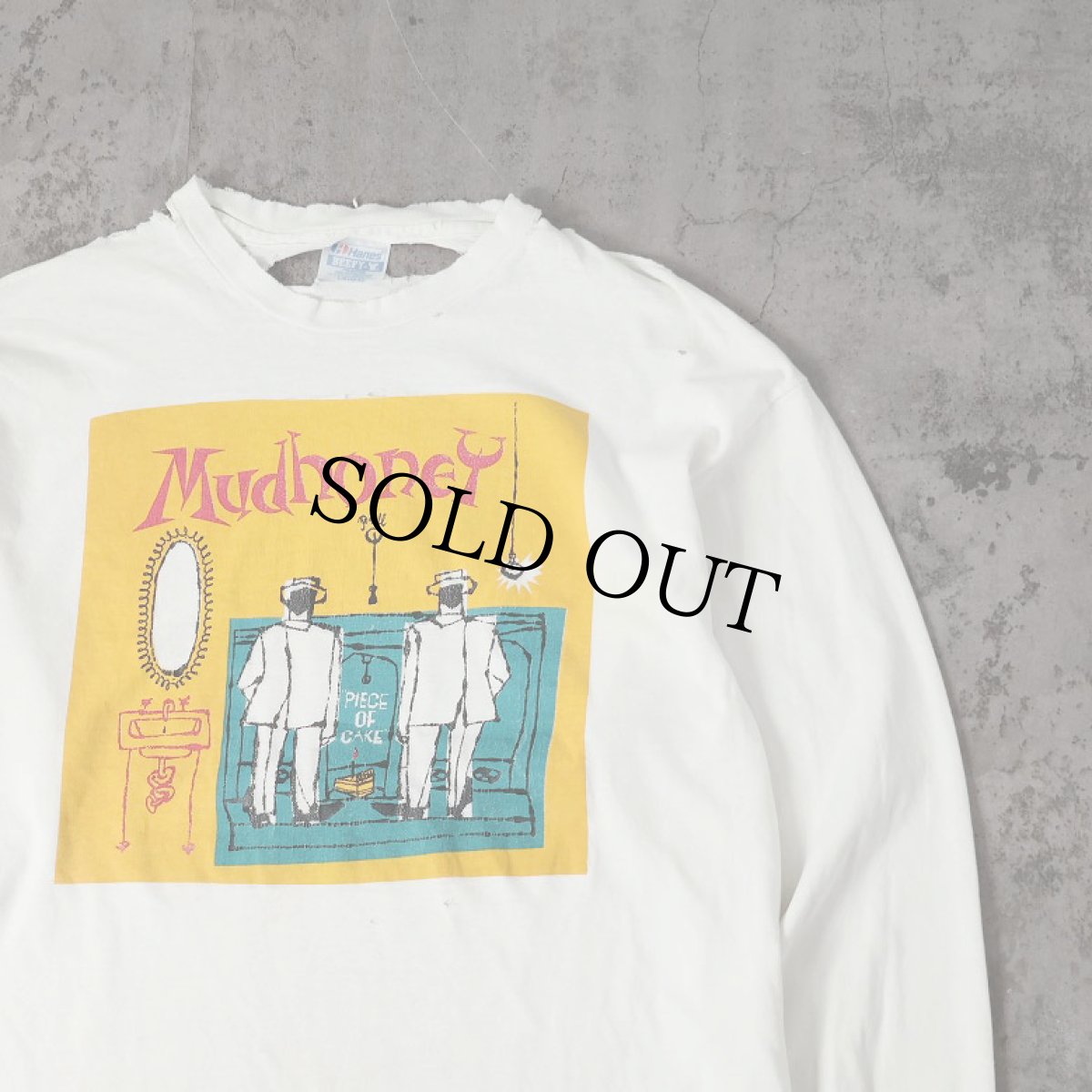 画像1: 90's Mudhoney "PIECE OF CAKE" ロックバンド アルバムプリントロンT L (1)
