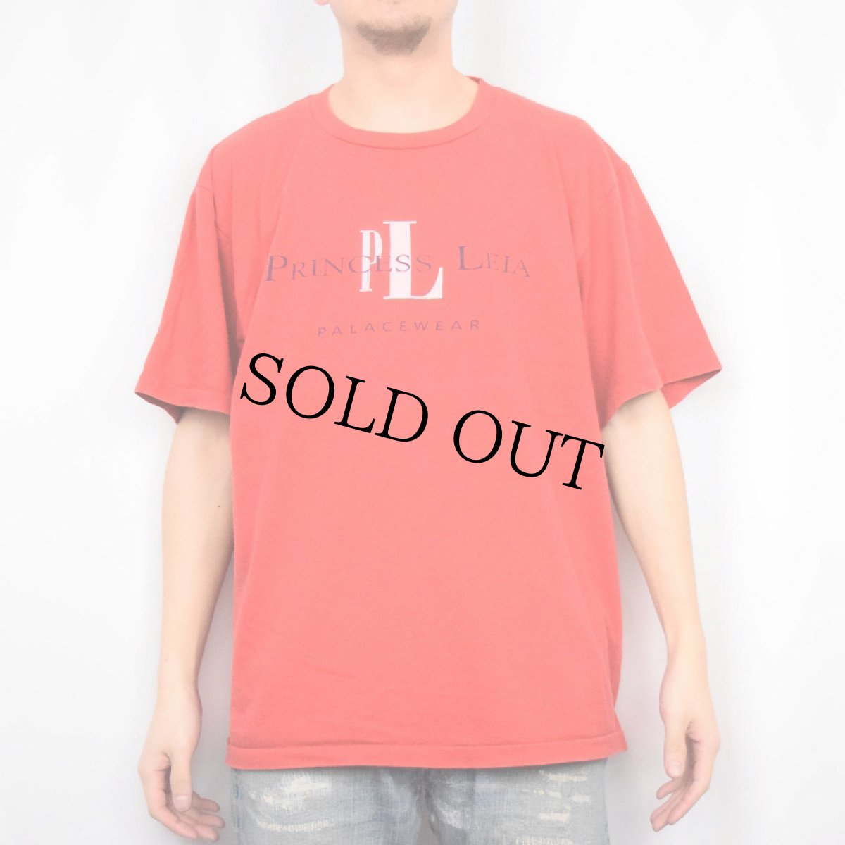 画像3: 90's STAR WARS USA製 "PRINCESS LEIA" Calvin Klein パロディプリントTシャツ XL (3)