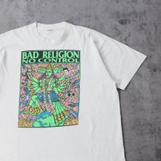 画像1: 90's BAD RELIGION × KOZIK "NO CONTROL" パンク・ロックバンド ツアーTシャツ XL (1)