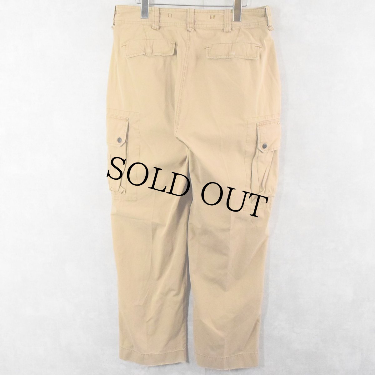 画像3: POLO Ralph Lauren コットンカーゴパンツ W34 (3)
