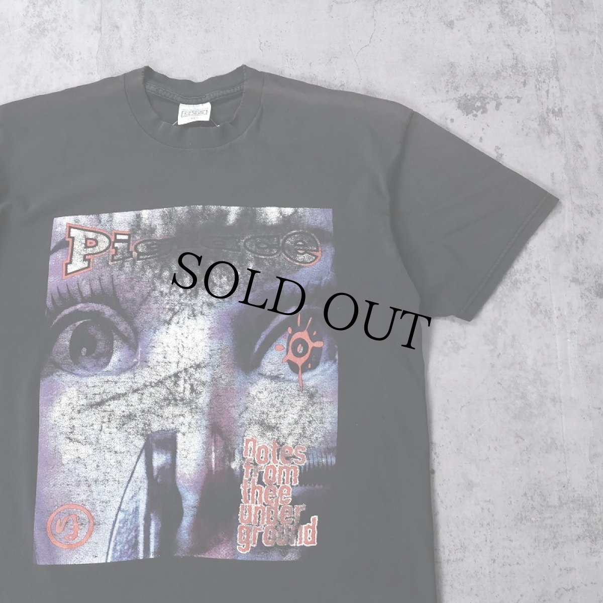 画像1: 90's PIGFACE USA製 "Notes from Thee Underground" ロックバンド アルバムプリントTシャツ BLACK XL (1)