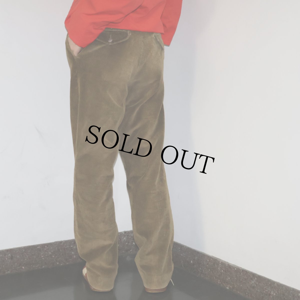 画像3: 80〜90's L.L.Bean USA製 2タック コーデュロイパンツ W31 (3)