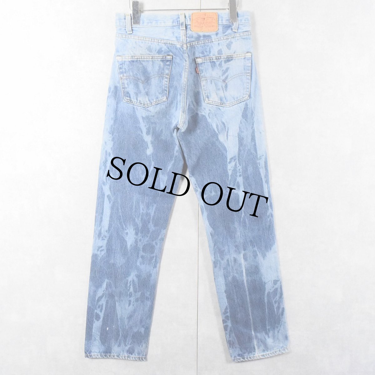 画像3: 80's Levi's 501 黒カン ブリーチ加工 デニムパンツ W30 (3)