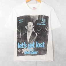 画像1: 90's BRUCE WEBER "let's get lost starring chet baker" フォトプリントTシャツ M (1)