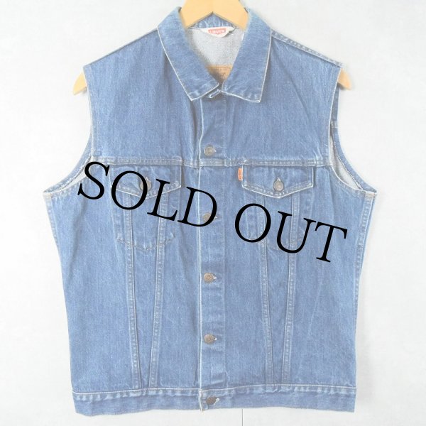 古着 80年代 リーバイス Levis オレンジタブ デニムベスト USA製