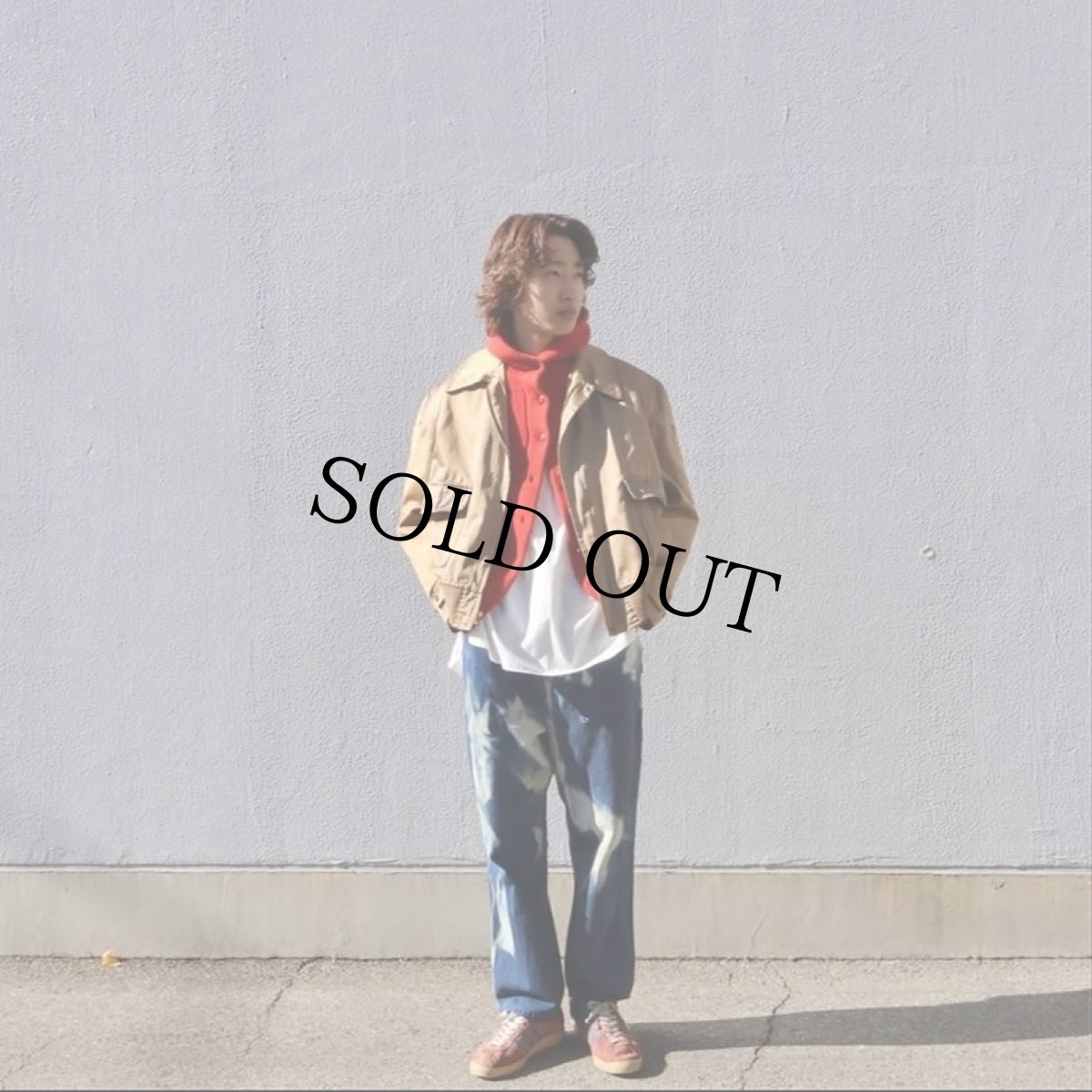 画像2: 40〜50's Geistex フーデット ウールニットカーディガン (2)