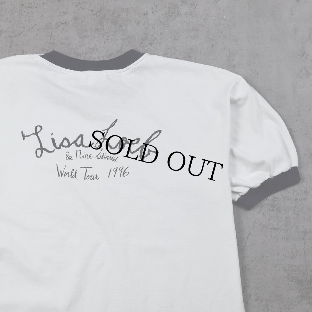 画像2: 90's Lisa Loeb & Nine Stories シンガーソングライター ツアーリンガーTシャツ XL (2)