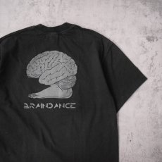 画像1: Rephlex Records "BRAINDANCE" レコードレーベル プリントTシャツ BLACK XL (1)