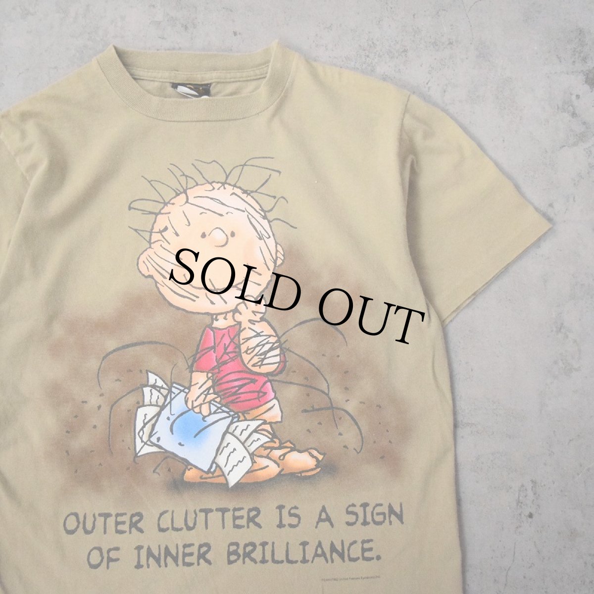 画像1: 90's PEANUTS "PIG PEN" USA製 キャラクタープリントTシャツ M (1)