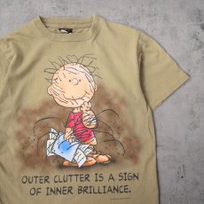 画像1: 90's PEANUTS "PIG PEN" USA製 キャラクタープリントTシャツ M (1)