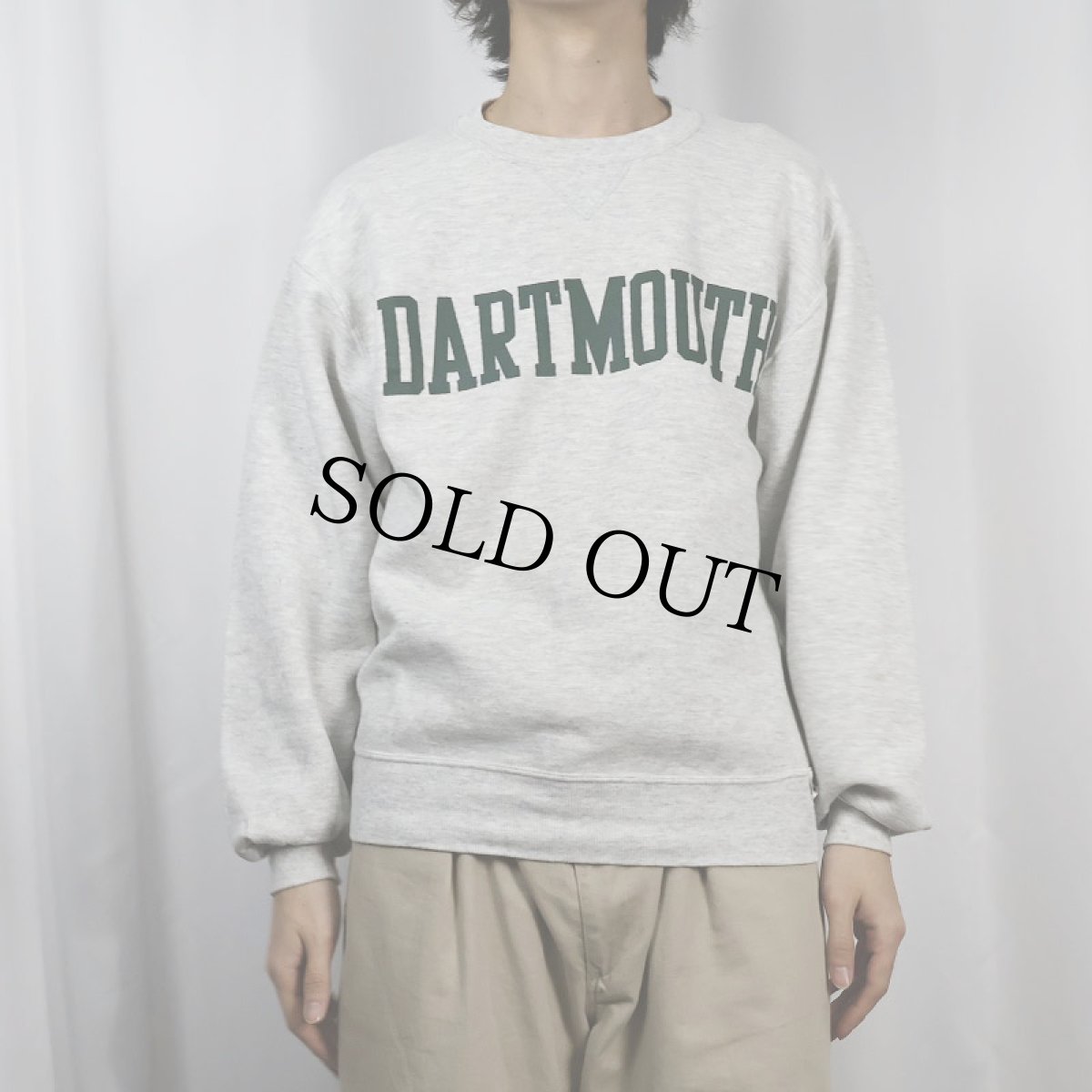 画像2: 90's RUSSELL ATHLETIC USA製 "DARTMOUTH" プリントスウェット M (2)