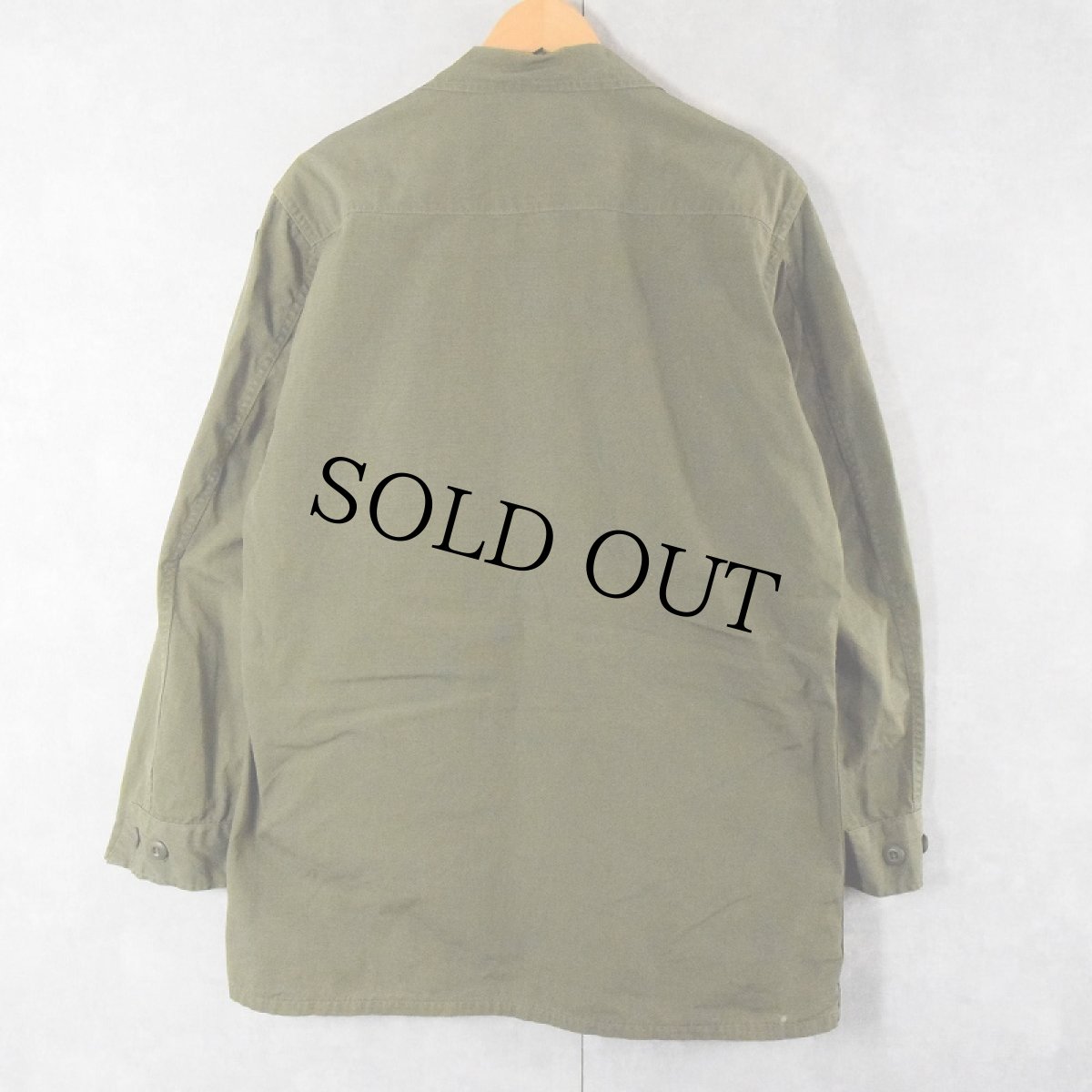 画像2: 60's U.S.ARMY ジャングルファティーグジャケット 5th MEDIUM-LONG (2)