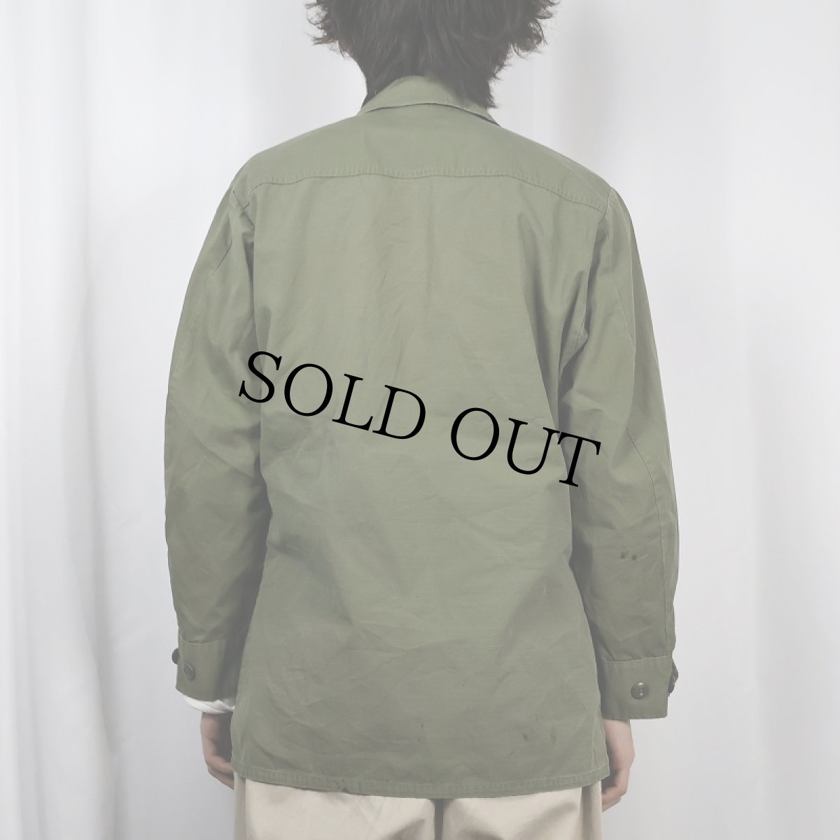 画像4: 60's U.S.ARMY ジャングルファティーグジャケット 4th SMALL-SHORT (4)