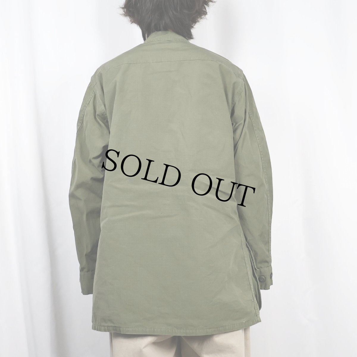 画像4: 60's U.S.ARMY ジャングルファティーグジャケット 5th MEDIUM-LONG (4)