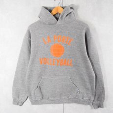 画像1: 80's RUSSELL ATHLETIC "LA PORTE VOLLEYBALL" プリントスウェットフーディー L (1)
