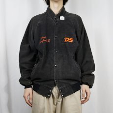 画像2: 〜90's 刺繍入り ワッペン付き コーデュロイスタジャン (2)