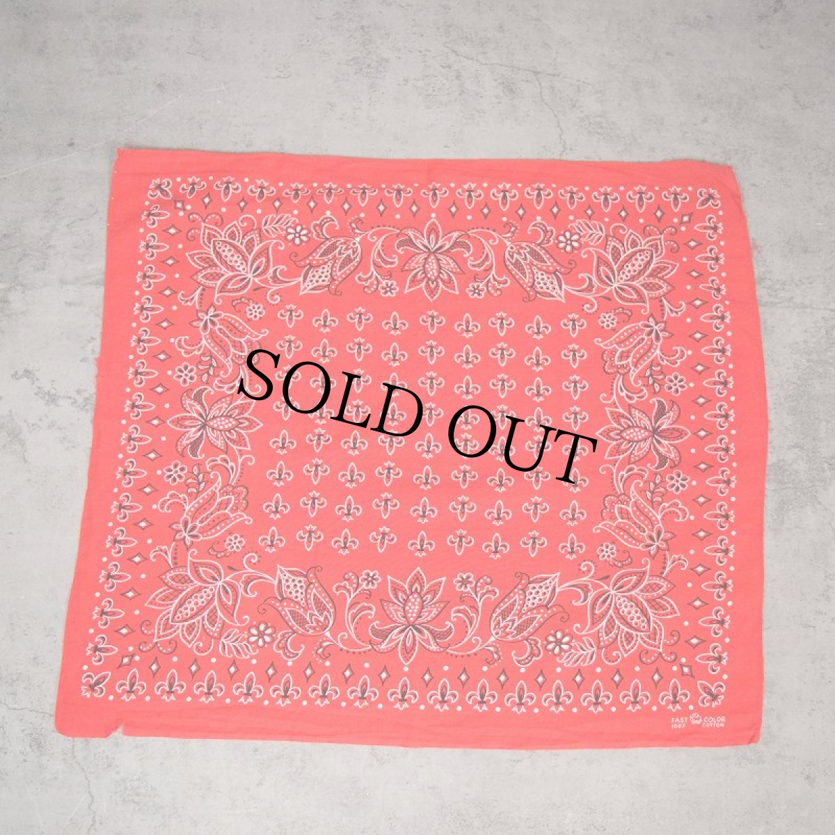 画像2: 60's エレファントブランド バンダナ 上鼻 (2)