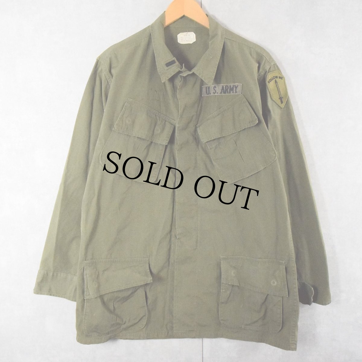 画像1: 60's U.S.ARMY ジャングルファティーグジャケット 5th MEDIUM-LONG (1)