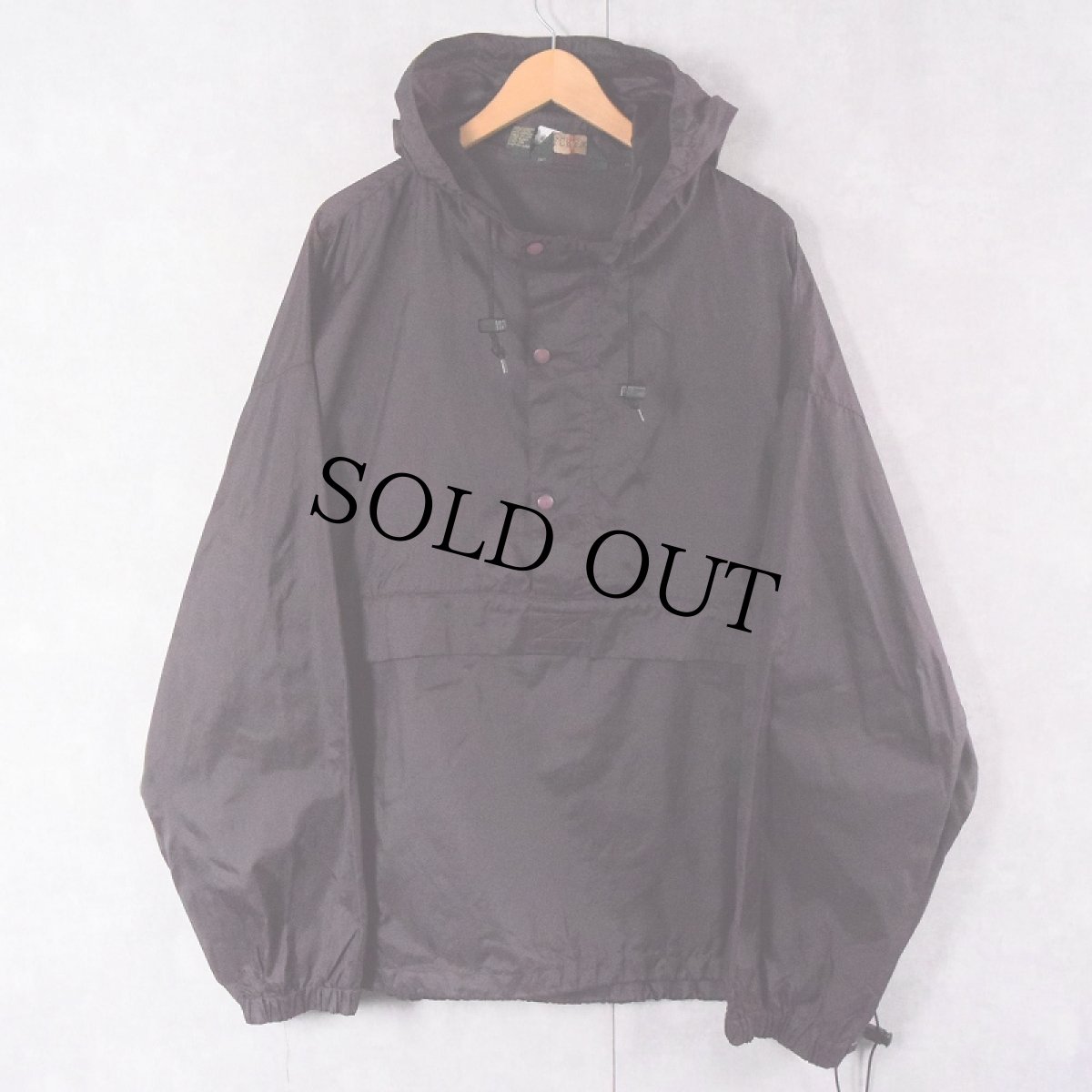画像1: 90's J.CREW ナイロンアノラックパーカー PURPLE XL (1)
