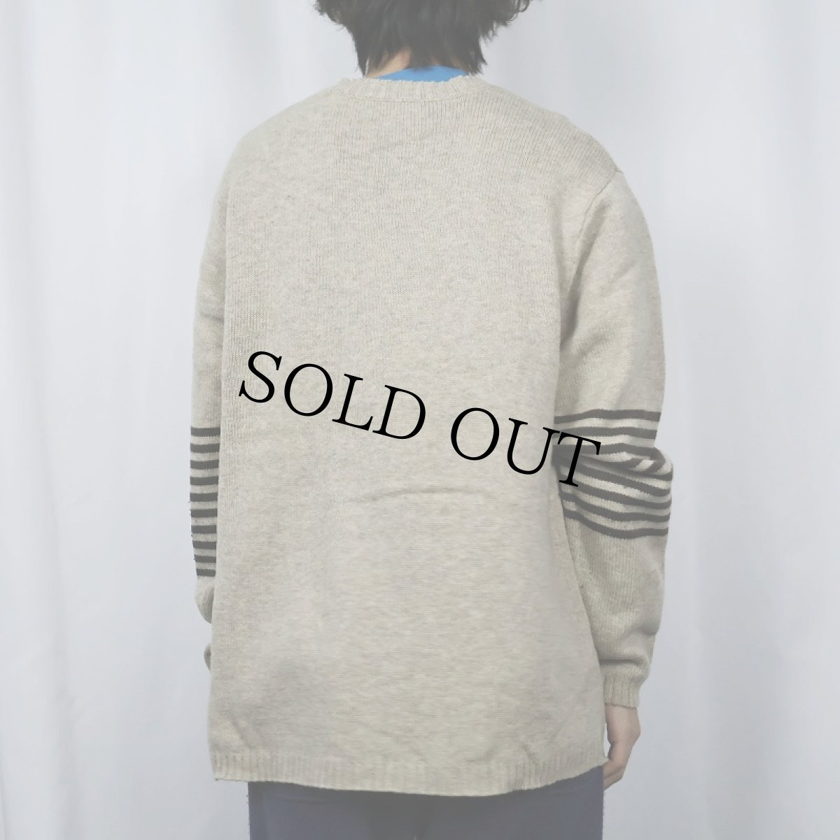 画像3: 2000's Patagonia ウール×ナイロンニットセーター XL (3)