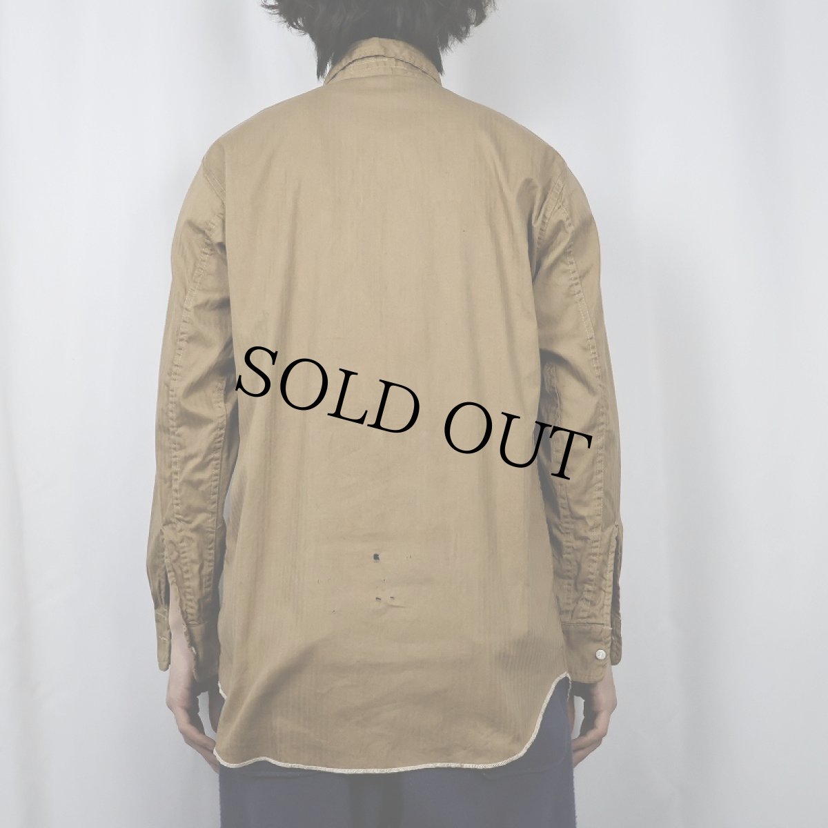 画像3: 【SALE】 40〜50's AMERICAN LINEN CO. HBTコットンシャツ size15 (3)