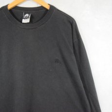 画像1: 90's NIKE ACG USA製 ロゴ刺繍ロンT BLACK XL (1)