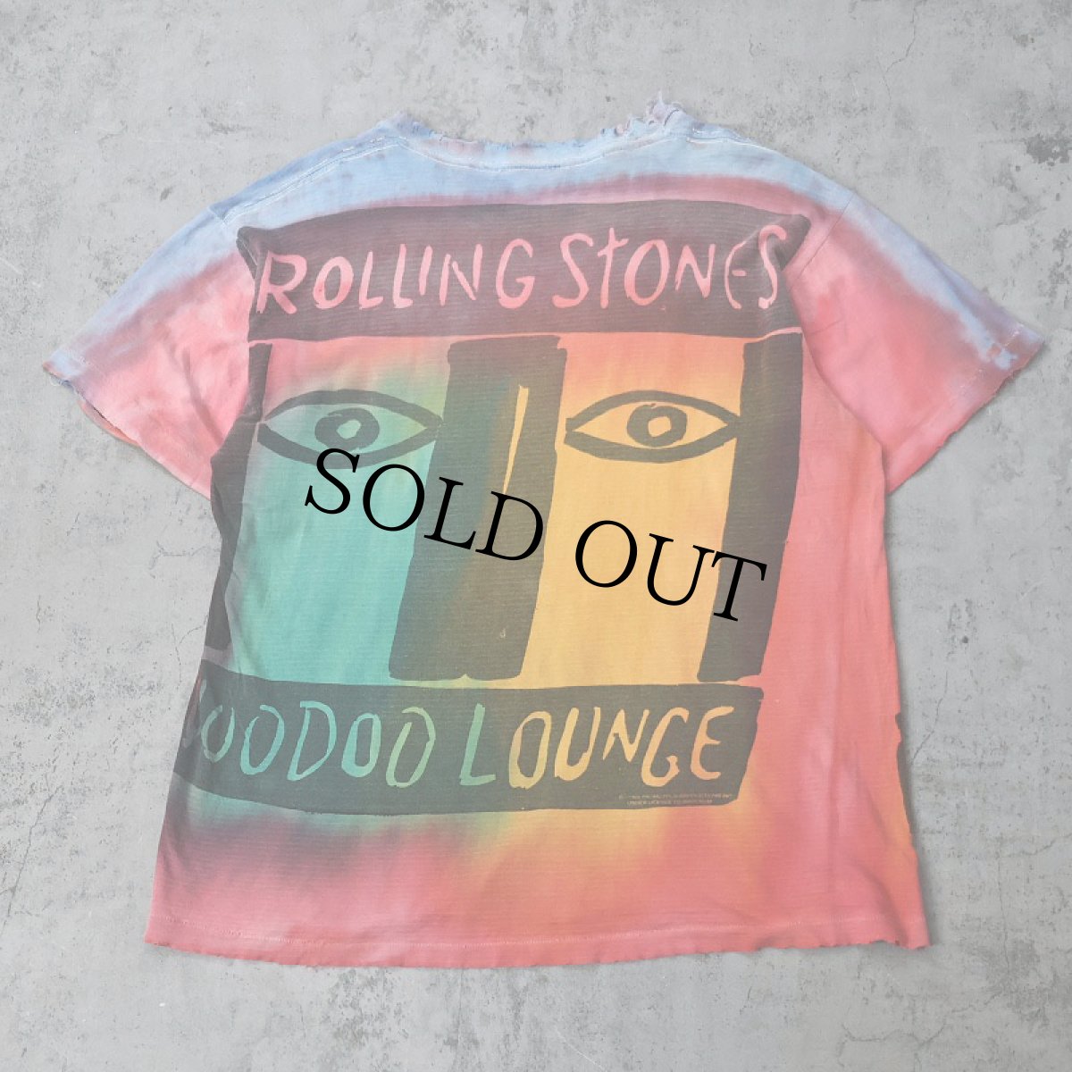画像2: 1994 THE ROLLING STONES "VOODOO LOUNGE" ロックバンドTシャツ (2)