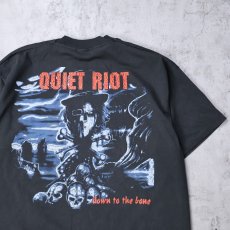 画像2: 1995 QUIET RIOT USA製 "BURY THE BONE TOUR 95" ハードロックバンドツアーTシャツ BLACK DEADSTOCK XL (2)