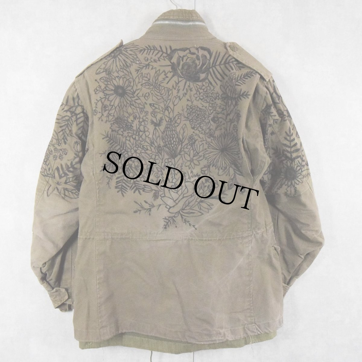 画像2: 70's〜 民間品 ハンドペイント M-65 フィールドジャケット 2nd SMALL (2)