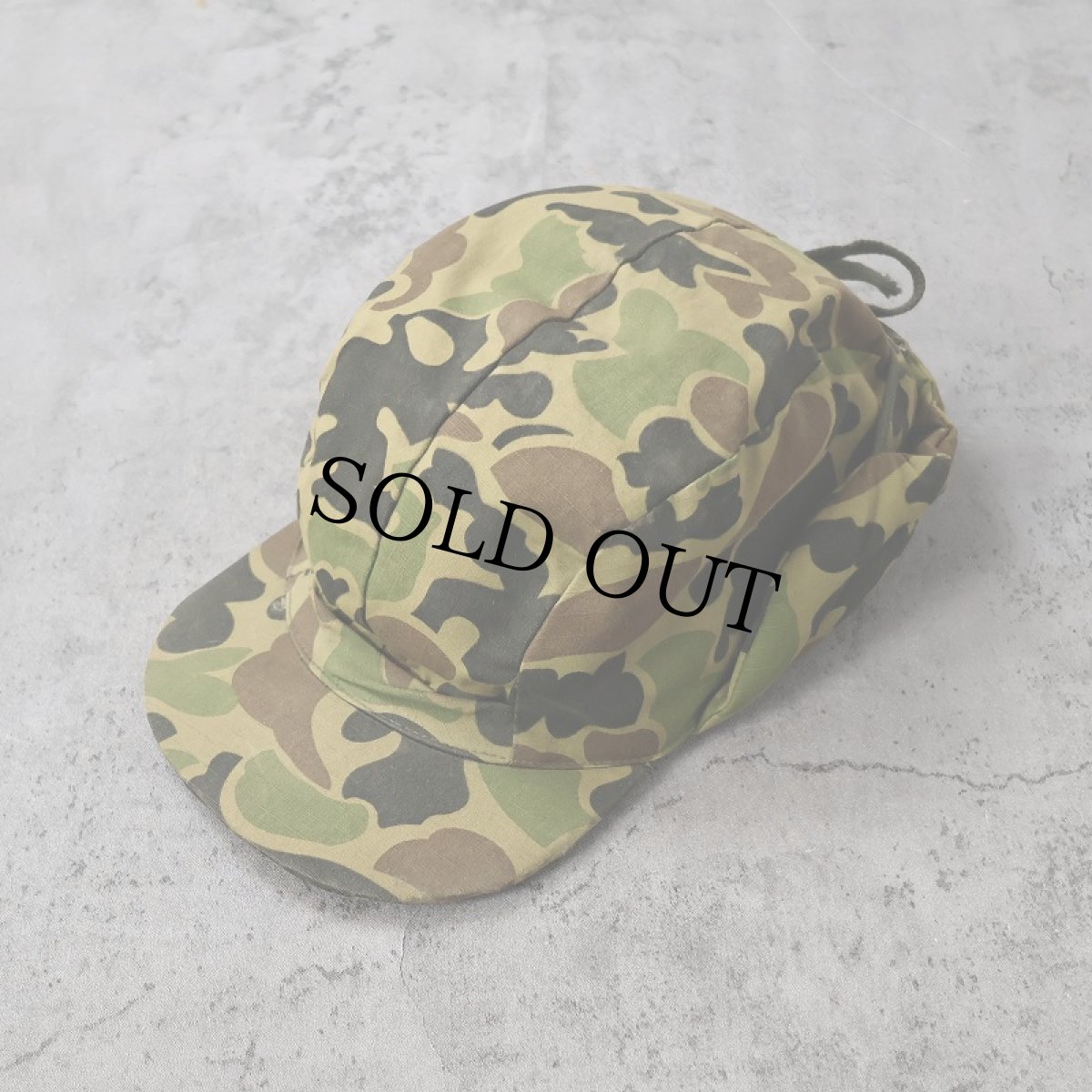 画像2: 70's Eddie Bauer ダックハンターカモ柄 ダウンキャップ (2)