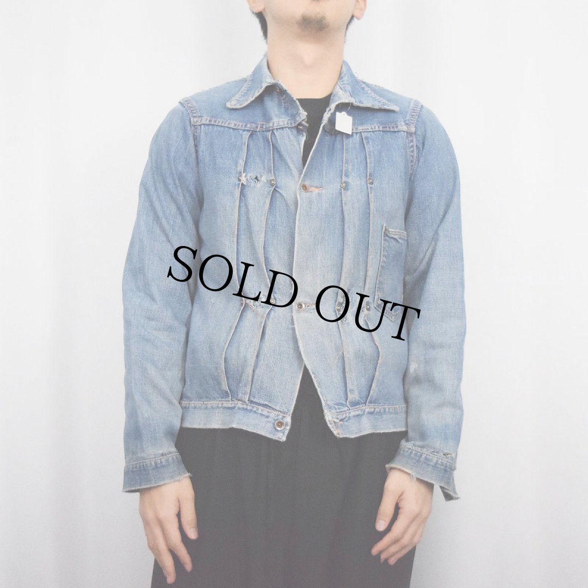 画像3: 50〜60's UNKNOWN デニムジャケット (3)