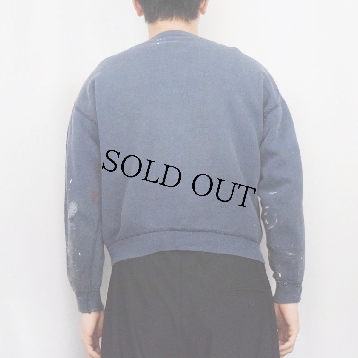 画像3: 60's RUSSELL ATHLETIC USA製 前V 無地スウェット NAVY M (3)