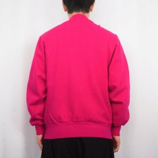 画像3: 80〜90's Champion USA製 青刺繍タグ 後期 ロゴ刺繍 スウェットカーディガン L (3)