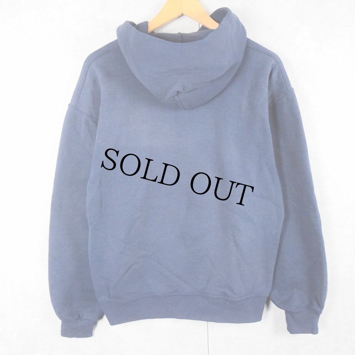 画像2: 90's RUSSEL ATHELETIC USA製 無地スウェットジップパーカー NAVY M (2)