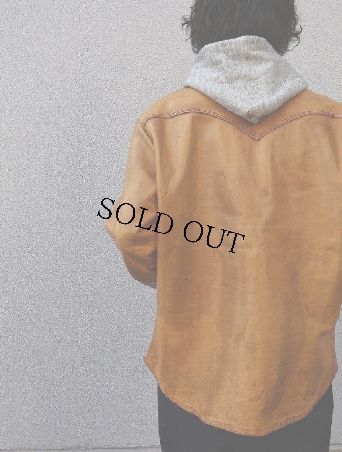 画像6: 70's レースアップ レザージャケット (6)