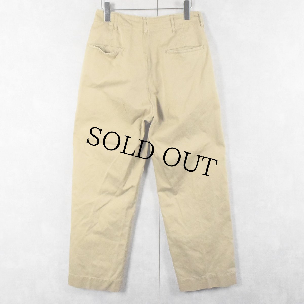 画像2: 50's U.S.ARMY チノトラウザーズ W28 (2)