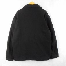 画像2: 2000's GAP ウール×ナイロン ジップジャケット BLACK XL (2)