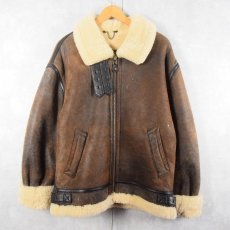 画像1: 〜90's AVIREX LIMITED "B-3 TYPE" ムートンフライトジャケット S (1)