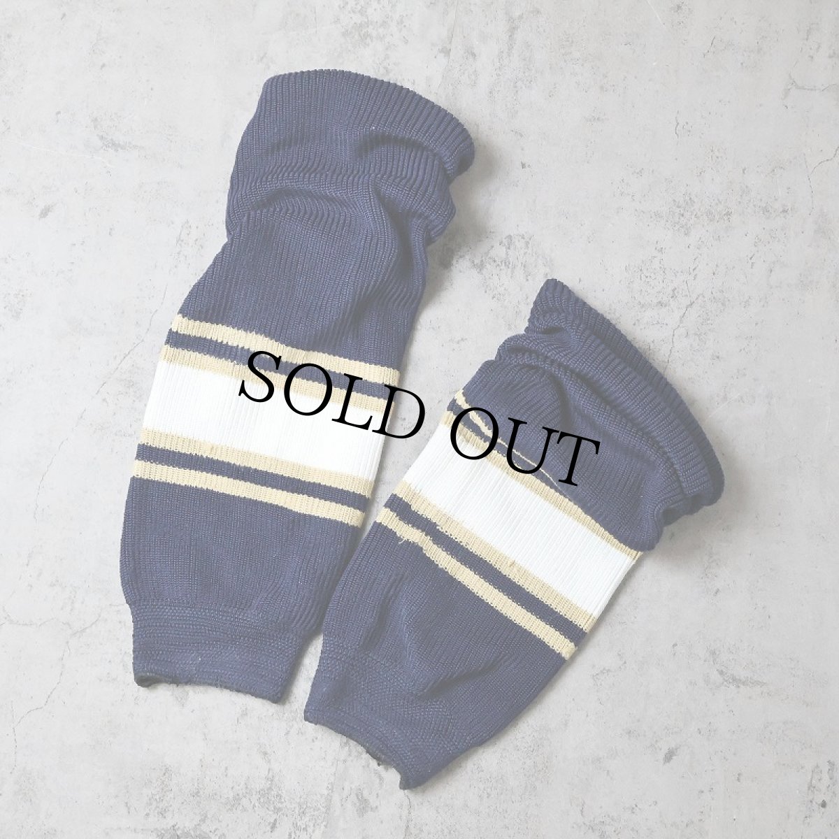 画像1: modelline HOCKEY SOCKS ホッケーソックス NAVY L (1)