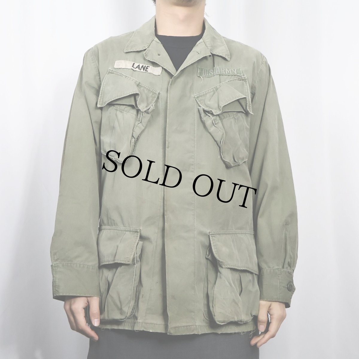 画像2: 60's U.S.ARMY ジャングルファティーグジャケット 3rd (2)