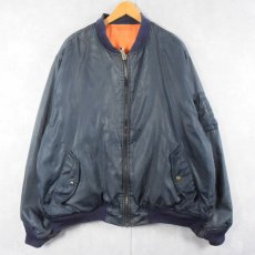 画像3: 民間品 MA-1 TYPE フライトジャケット NAVY (3)