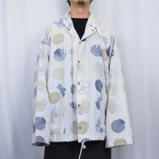 画像2: 80〜90's MICHIGAN RAG USA製 貝殻柄 パーカー XL (2)